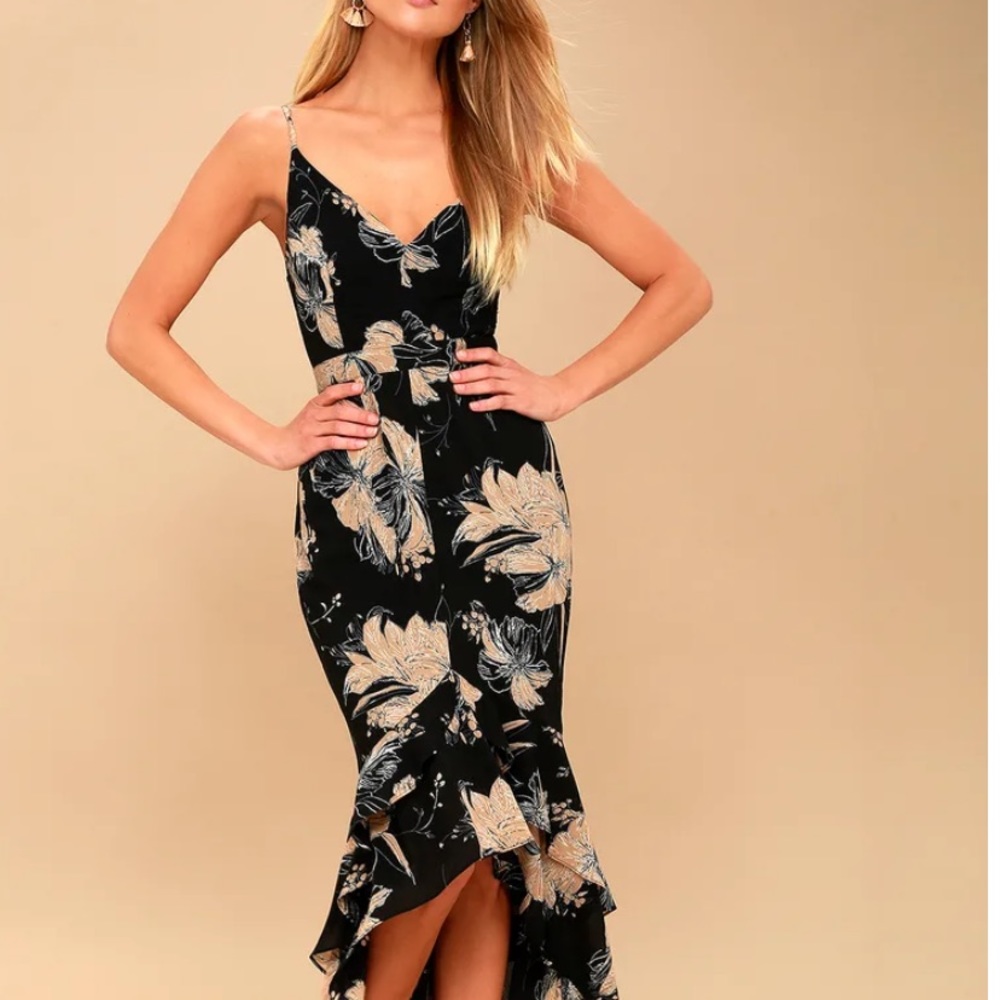 Lulus darling daylily dress xs